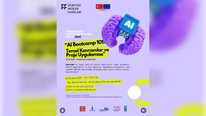 Gençlerin Fikirleri Yapay Zekâ ile Projeye Dönüşecek: İzmir’den Yenilikçi Eğitim Hamlesi