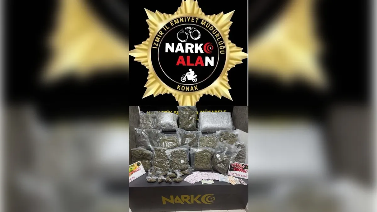 İzmir'de zehir tacirlerine operasyon haberinin görseli