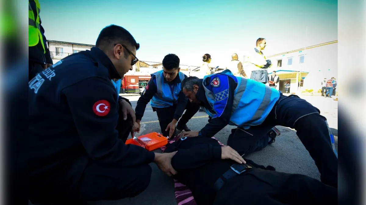 Zabıta Dairesi Başkanlığı’nda gerçeği aratmayan afet tatbikatı haberinin görseli