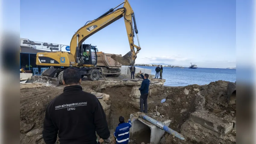 Foça’da taşkın riskine derivasyon kanalı