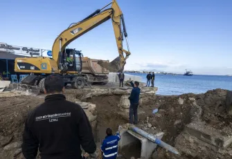 Foça’da taşkın riskine derivasyon kanalı