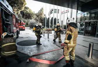 İtfaiyeden Swissotel’de nefes kesen tatbikat
