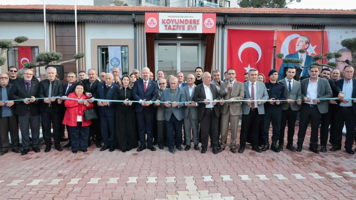 Menemen Koyundere Taziye Evi dualarla hizmete girdi haberinin görseli