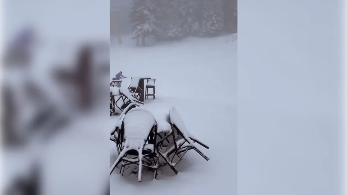 Uludağ’da yağış etkili oldu: Beyaz örtü 5 santimetreye ulaştı haberinin görseli