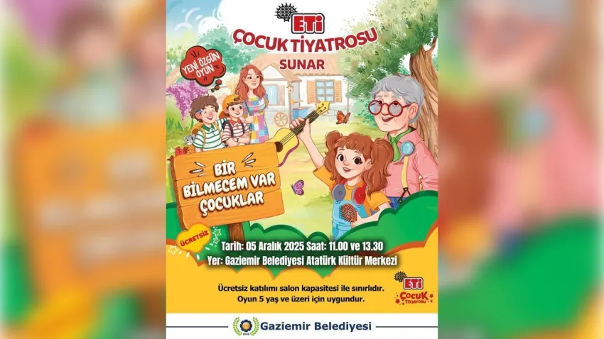 ETİ Çocuk Tiyatrosu Bir Bilmecem Var Çocuklar Gaziemir’de