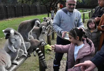 Özel çocuklar, lemurlarla buluştu