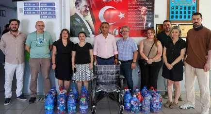 Buca’da 4 tona yakın plastik kapak toplandı
