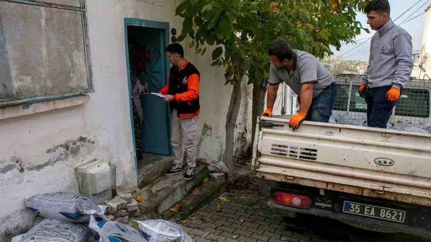 Güzelbahçe Belediyesi’nden kömür desteği