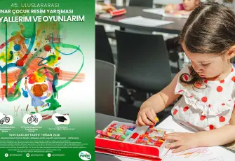 45. Uluslararası Pınar Çocuk Resim Yarışması, “Hayallerim ve Oyunlarım” temasıyla başladı