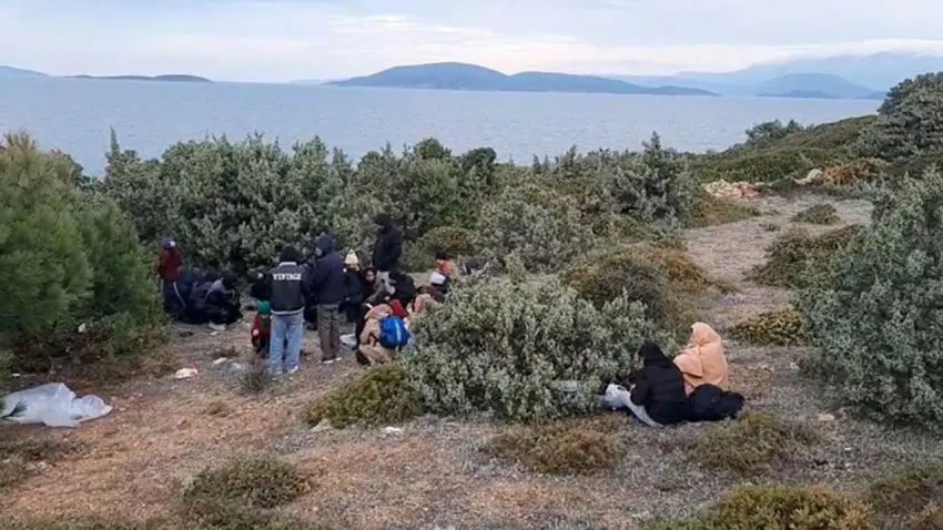 İzmir haber: 58 düzensiz göçmen kurtarıldı, 62 düzensiz göçmen yakalandı