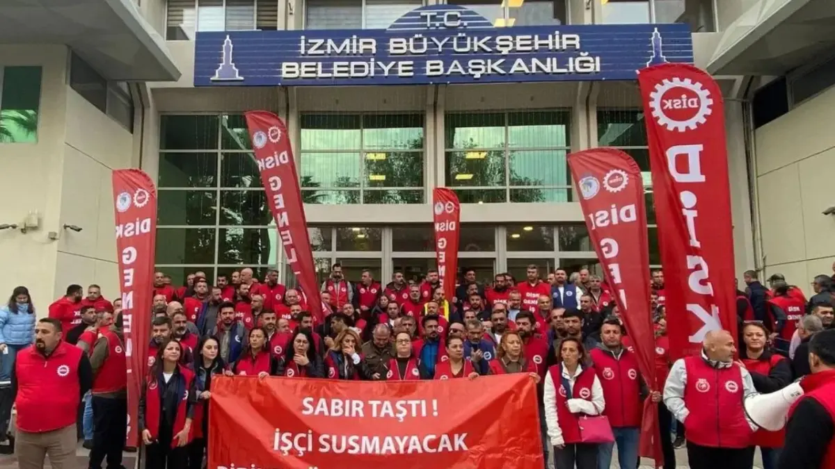 İzmir’de eylem öncesi sendika ve büyükşehir yeniden masada haberinin görseli