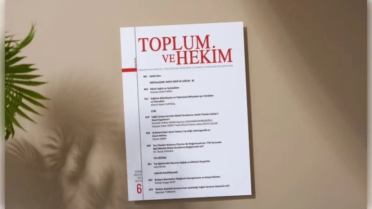 Toplum ve Hekim Dergisi’nin Kasım-Aralık 2025 sayısı yayımlandı haberinin görseli