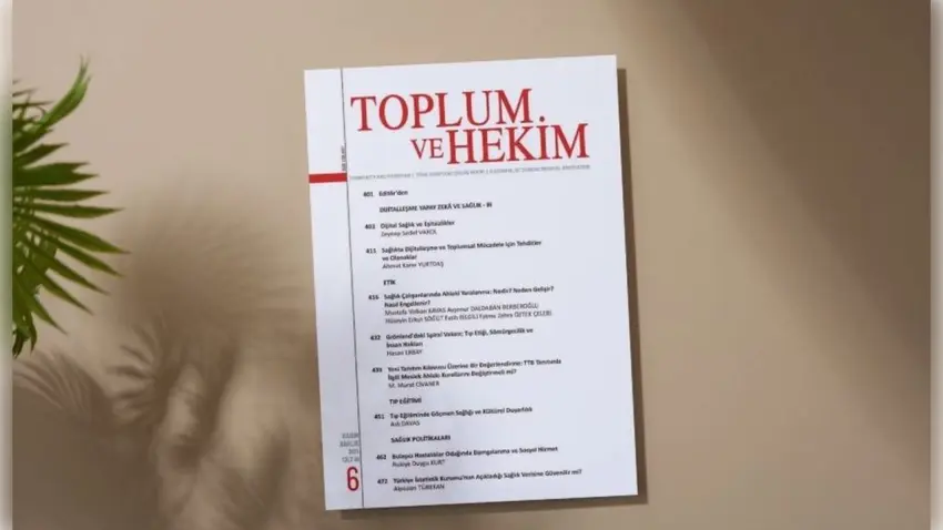 Toplum ve Hekim Dergisi’nin Kasım-Aralık 2025 sayısı yayımlandı haberinin görseli