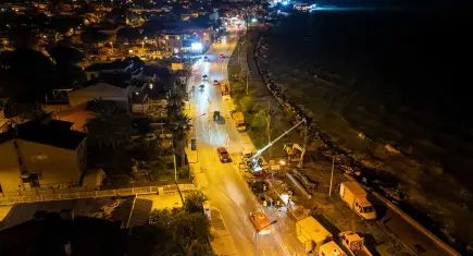 İZSU ekipleri Güzelbahçe–Narlıdere ana iletim hattındaki arızayı çözdü