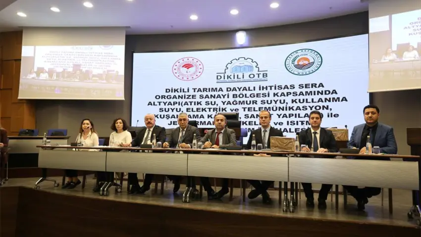 Dikili tarıma dayalı ihtisas sera OSB'nin altyapı ihalesi sonuçlandı