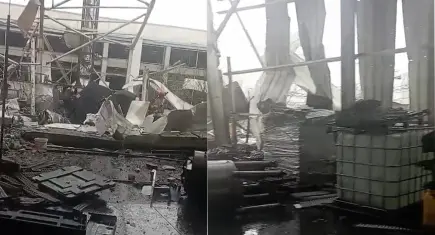 Şekerleme fabrikasında korkutan patlama