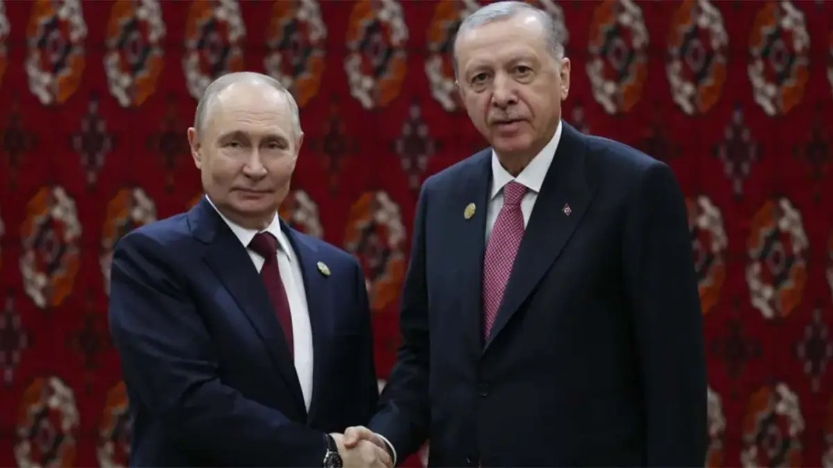 Cumhurbaşkanı Erdoğan, Putin ile görüştü haberinin görseli