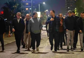 Başkan Eşki, Karacaoğlan’daki çalışmaları inceledi