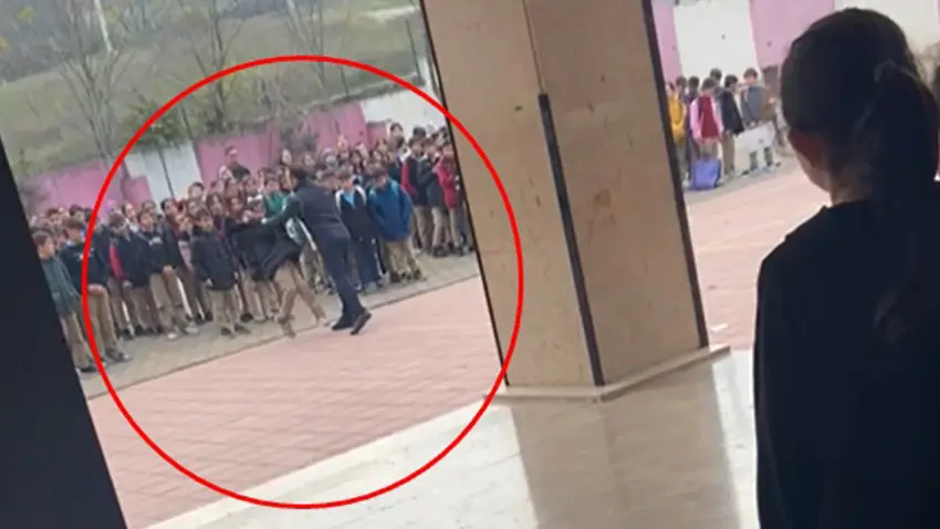 Ortaokul müdüründen öğrenciye şiddet: Yakasından tutup yere savurdu haberinin görseli
