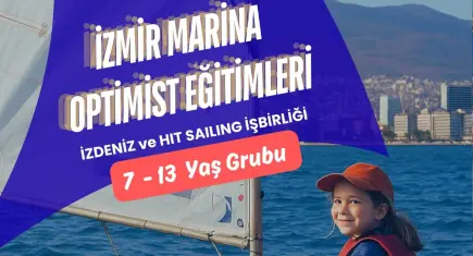 İzmir Marina’da kış aylarında da yelken heyecanı sürüyor
