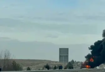 Polatlı’da seyir halindeki otobüste yangın