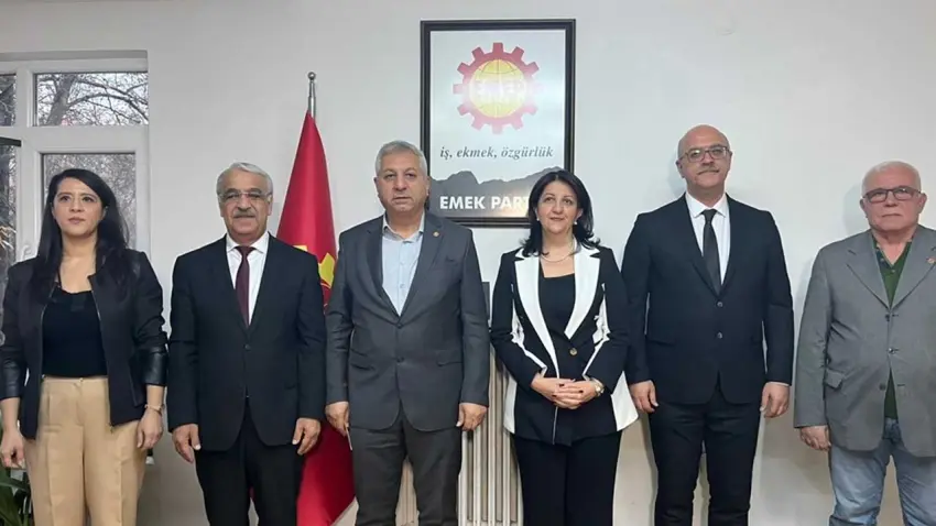 DEM Parti heyetinden, EMEP Partisi'ne ziyaret haberinin görseli