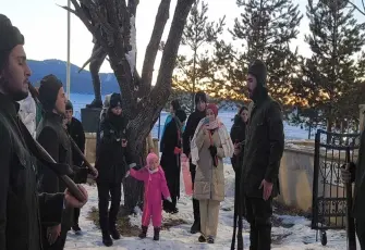 Sarıkamış şehitleri için sıfırın altında 10 derecede saygı nöbeti