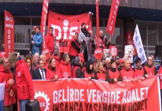 DİSK üyeleri, Ankara'ya yürüdü