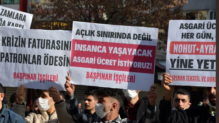 İzmir Mor Dayanışma’dan asgari ücret tepkisi: Açlık ve sefalet ücreti haberinin görseli