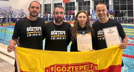 Göztepe'li Derin Akar, 11 yıllık Türkiye rekorunu kırarak tarihe geçti