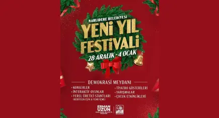 Narlıdere’de Yeni Yıl Coşkusu Sokağa Taşıyor