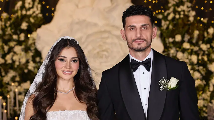 Samet Akaydın ve Hazal Çağlar evlendi: Nikah şahitleri milli takımdan! haberinin görseli