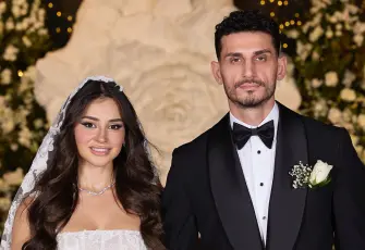 Samet Akaydın ve Hazal Çağlar evlendi: Nikah şahitleri milli takımdan!