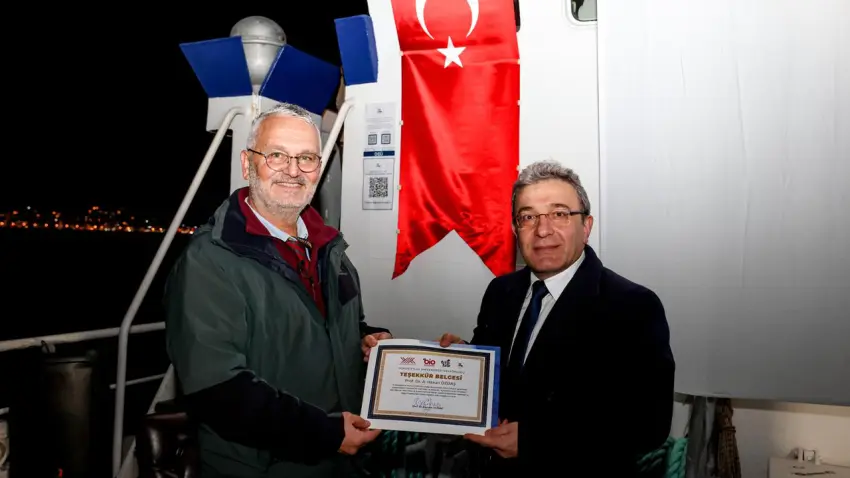 teşekkür belgesi verildi