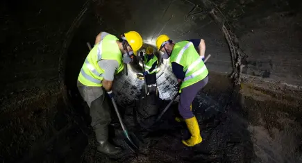 İzmir’in Büyük Kanal’ında dev temizlik operasyonu