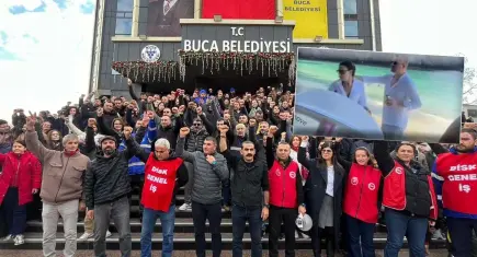 İşçileri eylemde, başkanları tatilde