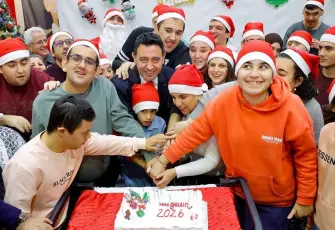 Bayraklı’da özel sporcular yeni yıla mutlulukla girdi