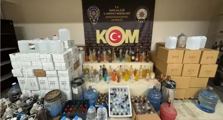 İzmir’de sahte alkol operasyonu: 5 kişi tutuklandı