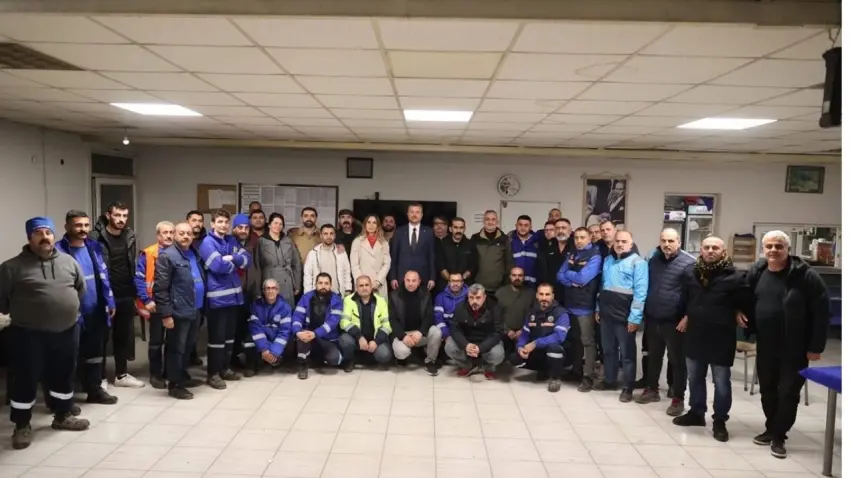 başkan ve işçiler