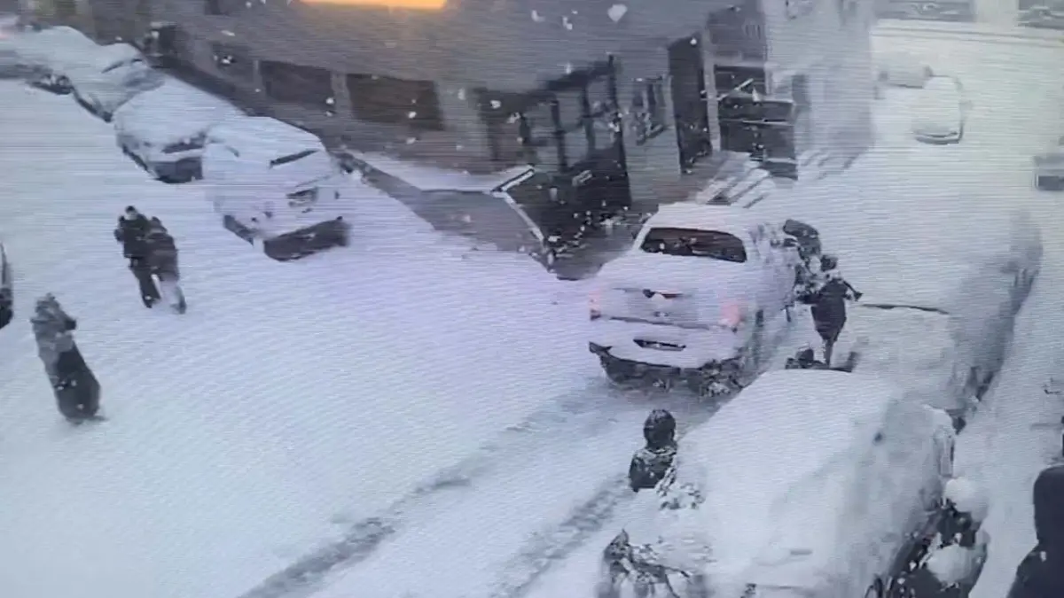 Kağıthane’de yokuşta kayan kamyonet kartopu oynayan iki kardeşe çarptı haberinin görseli