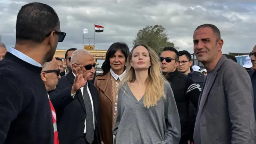 Angelina Jolie’den Gazze sınırına ziyaret haberinin görseli