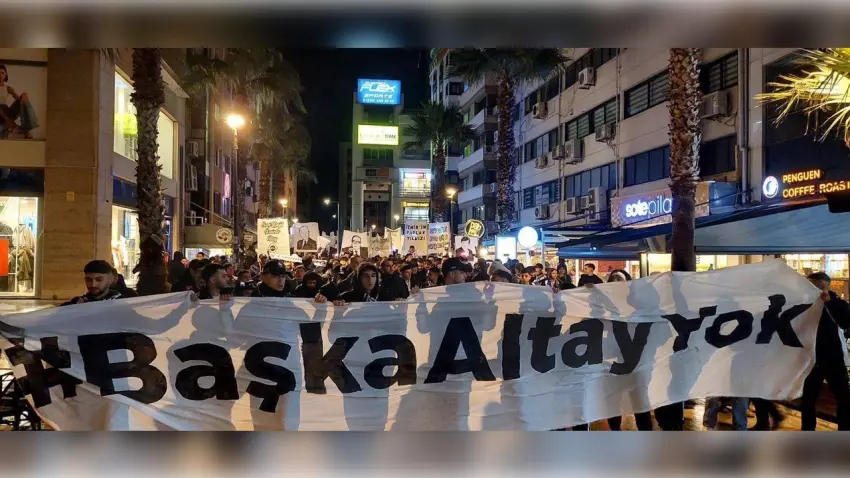 Altay taraftarlarından “Kurtuluş Yürüyüşü”