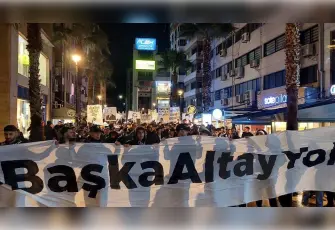 Altay taraftarlarından “Kurtuluş Yürüyüşü”