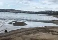 Bodrum’da deniz çekildi, kıyıda adacıklar ortaya çıktı