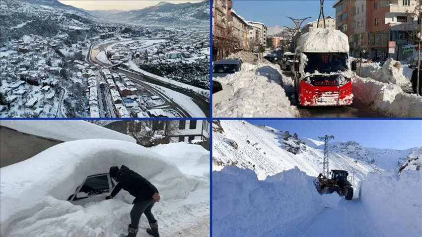 Yurdun birçok ilinde kar ve soğuk hava etkili oldu haberinin görseli