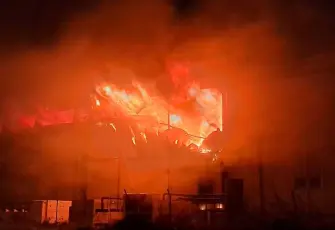 Antalya'da soğuk hava deposunda yangın