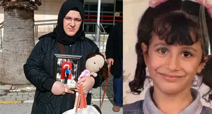 Ebrar’ın annesi, duruşmaya kızının oyuncak bebeğiyle geldi