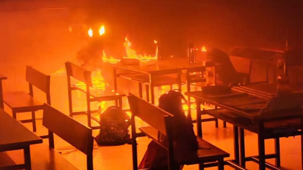 İlkokulda korkutan yangın: Eğitime 2 gün ara verildi haberinin görseli