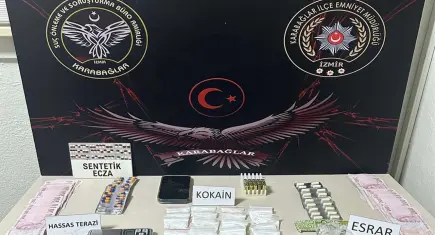 İzmir’de zehir taciri operasyonu