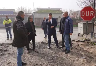 Tire’de seçim sözü gerçek oldu: Yeniçiftlik yolu yenileniyor!